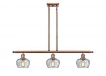 Innovations Lighting 516-3I-AC-G92 - Fenton - 3 Light - 36 inch - Antique Copper - Stem hung - Island Light