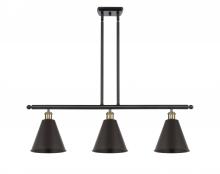 Innovations Lighting 516-3I-BAB-MBC-8-BK - Berkshire - 3 Light - 36 inch - Black Antique Brass - Stem hung - Island Light