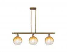 Innovations Lighting 516-3I-BB-G483-8AM - Brookhaven Globe - 3 Light - 36 inch - Brushed Brass - Stem Hung - Island Light