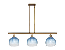 Innovations Lighting 516-3I-BB-G483-8SB - Brookhaven Globe - 3 Light - 36 inch - Brushed Brass - Stem Hung - Island Light