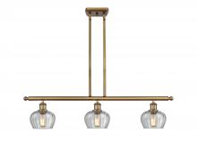 Innovations Lighting 516-3I-BB-G92 - Fenton - 3 Light - 36 inch - Brushed Brass - Stem hung - Island Light