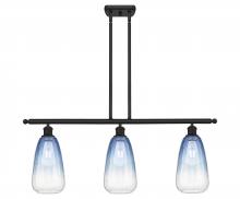 Innovations Lighting 516-3I-BK-G480-6SB - Brookhaven Almond - 3 Light - 36 inch - Matte Black - Stem Hung - Island Light