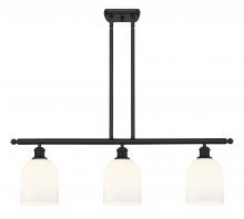 Innovations Lighting 516-3I-BK-G558-6GWH - Bella - 3 Light - 36 inch - Matte Black - Stem hung - Island Light