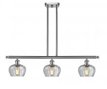 Innovations Lighting 516-3I-SN-G92 - Fenton - 3 Light - 36 inch - Brushed Satin Nickel - Stem hung - Island Light