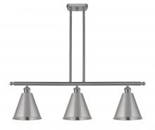 Innovations Lighting 516-3I-SN-MBC-8-SN - Berkshire - 3 Light - 36 inch - Brushed Satin Nickel - Stem hung - Island Light
