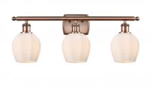 Innovations Lighting 516-3W-AC-G461-6 - Norfolk - 3 Light - 26 inch - Antique Copper - Bath Vanity Light