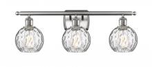 Innovations Lighting 516-3W-SN-G1215-6 - Athens Water Glass - 3 Light - 26 inch - Brushed Satin Nickel - Bath Vanity Light