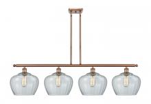 Innovations Lighting 516-4I-AC-G92-L - Fenton - 4 Light - 49 inch - Antique Copper - Stem hung - Island Light