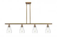 Innovations Lighting 516-4I-BB-G394 - Ellery - 4 Light - 48 inch - Brushed Brass - Stem hung - Island Light