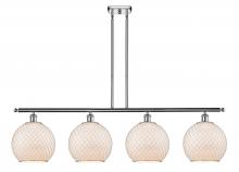 Innovations Lighting 516-4I-PC-G121-10CSN - Farmhouse Chicken Wire - 4 Light - 48 inch - Polished Chrome - Stem hung - Island Light