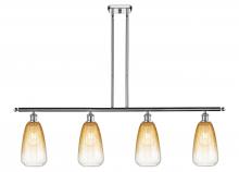Innovations Lighting 516-4I-PC-G480-6AM - Brookhaven Almond - 4 Light - 48 inch - Polished Chrome - Stem Hung - Island Light
