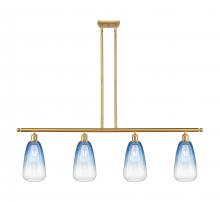 Innovations Lighting 516-4I-SG-G480-6SB - Brookhaven Almond - 4 Light - 48 inch - Satin Gold - Stem Hung - Island Light