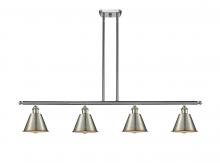 Innovations Lighting 516-4I-SN-M8-LED - Smithfield - 4 Light - 48 inch - Brushed Satin Nickel - Stem hung - Island Light