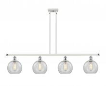 Innovations Lighting 516-4I-WPC-G122 - Athens - 4 Light - 48 inch - White Polished Chrome - Stem hung - Island Light