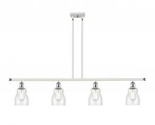 Innovations Lighting 516-4I-WPC-G394 - Ellery - 4 Light - 48 inch - White Polished Chrome - Stem hung - Island Light