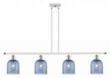 Innovations Lighting 516-4I-WPC-G558-6BL - Bella - 4 Light - 48 inch - White Polished Chrome - Stem hung - Island Light