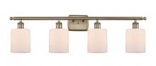 Innovations Lighting 516-4W-AB-G111 - Cobbleskill - 4 Light - 35 inch - Antique Brass - Bath Vanity Light