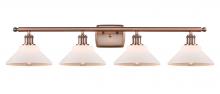 Innovations Lighting 516-4W-AC-G131 - Orwell - 4 Light - 38 inch - Antique Copper - Bath Vanity Light