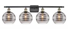 Innovations Lighting 516-4W-BAB-G556-8SM - Rochester - 4 Light - 38 inch - Black Antique Brass - Bath Vanity Light