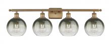 Innovations Lighting 516-4W-BB-G483-8SL - Brookhaven Globe - 4 Light - 38 inch - Brushed Brass - Bath Vanity Light