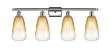 Innovations Lighting 516-4W-PC-G480-6AM - Brookhaven Almond - 4 Light - 36 inch - Polished Chrome - Bath Vanity Light
