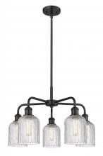 Innovations Lighting 516-5CR-BK-G559-5CL - Bridal Veil - 5 Light - 23 inch - Matte Black - Chandelier