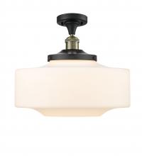 Innovations Lighting 517-1CH-BAB-G691-16 - Bridgeton - 1 Light - 16 inch - Black Antique Brass - Semi-Flush Mount