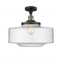 Innovations Lighting 517-1CH-BAB-G694-16 - Bridgeton - 1 Light - 16 inch - Black Antique Brass - Semi-Flush Mount