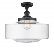 Innovations Lighting 517-1CH-BK-G692-16 - Bridgeton - 1 Light - 16 inch - Matte Black - Semi-Flush Mount