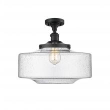 Innovations Lighting 517-1CH-BK-G694-16 - Bridgeton - 1 Light - 16 inch - Matte Black - Semi-Flush Mount