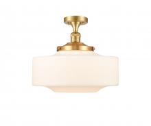 Innovations Lighting 517-1CH-SG-G691-16 - Bridgeton - 1 Light - 16 inch - Satin Gold - Semi-Flush Mount