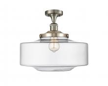 Innovations Lighting 517-1CH-SN-G692-16 - Bridgeton - 1 Light - 16 inch - Brushed Satin Nickel - Semi-Flush Mount
