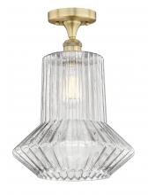 Innovations Lighting 616-1F-BB-G212 - Springwater - 1 Light - 12 inch - Brushed Brass - Semi-Flush Mount