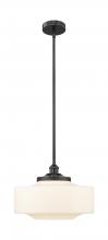 Innovations Lighting 616-1S-BK-G691-16 - Bridgeton - 1 Light - 16 inch - Matte Black - Stem Hung - Mini Pendant