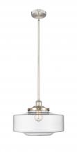 Innovations Lighting 616-1S-SN-G692-16 - Bridgeton - 1 Light - 16 inch - Brushed Satin Nickel - Stem Hung - Mini Pendant