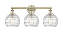 Innovations Lighting 616-3W-AB-G1213-8CL - Athens Deco Swirl - 3 Light - 26 inch - Antique Brass - Bath Vanity Light