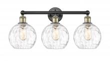Innovations Lighting 616-3W-BAB-G1215-8 - Athens Water Glass - 3 Light - 26 inch - Black Antique Brass - Bath Vanity Light