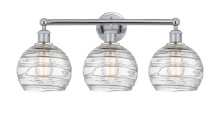 Innovations Lighting 616-3W-PC-G1213-8CL - Athens Deco Swirl - 3 Light - 26 inch - Polished Chrome - Bath Vanity Light