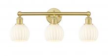Innovations Lighting 616-3W-SG-G1217-6WV - White Venetian - 3 Light - 24 inch - Satin Gold - Bath Vanity Light