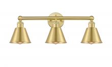 Innovations Lighting 616-3W-SG-M8-SG - Smithfield - 3 Light - 25 inch - Satin Gold - Bath Vanity Light