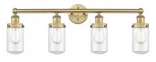 Innovations Lighting 616-4W-BB-G312 - Dover - 4 Light - 32 inch - Brushed Brass - Bath Vanity Light
