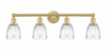 Innovations Lighting 616-4W-SG-G442 - Brookfield - 4 Light - 33 inch - Satin Gold - Bath Vanity Light