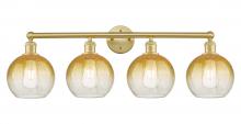 Innovations Lighting 616-4W-SG-G483-8AM - Brookhaven Globe - 4 Light - 35 inch - Satin Gold - Bath Vanity Light