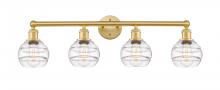 Innovations Lighting 616-4W-SG-G556-6CL - Rochester - 4 Light - 33 inch - Satin Gold - Bath Vanity Light
