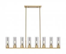 Innovations Lighting 617-8I-BB-G617-8SM - Boreas - 8 Light - 48 inch - Brushed Brass - Linear Pendant
