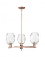 Innovations Lighting 716-3CR-AC-G459-6CL - Preston Bulb - 3 Light - 18 inch - Antique Copper - Pendant
