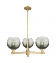 Innovations Lighting 716-3CR-BB-G483-8SL - Brookhaven Globe - 3 Light - 18 inch - Brushed Brass - Pendant