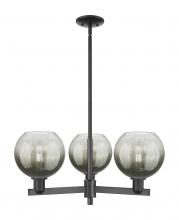 Innovations Lighting 716-3CR-BK-G483-8SL - Brookhaven Globe - 3 Light - 18 inch - Matte Black - Pendant
