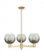 Innovations Lighting 716-3CR-SG-G483-8SL - Brookhaven Globe - 3 Light - 18 inch - Satin Gold - Pendant