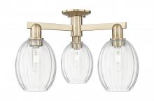 Innovations Lighting 716-3F-CB-G459-6CL - Preston Bulb - 3 Light - 6 inch - Champagne Bronze - Semi-Flush Mount